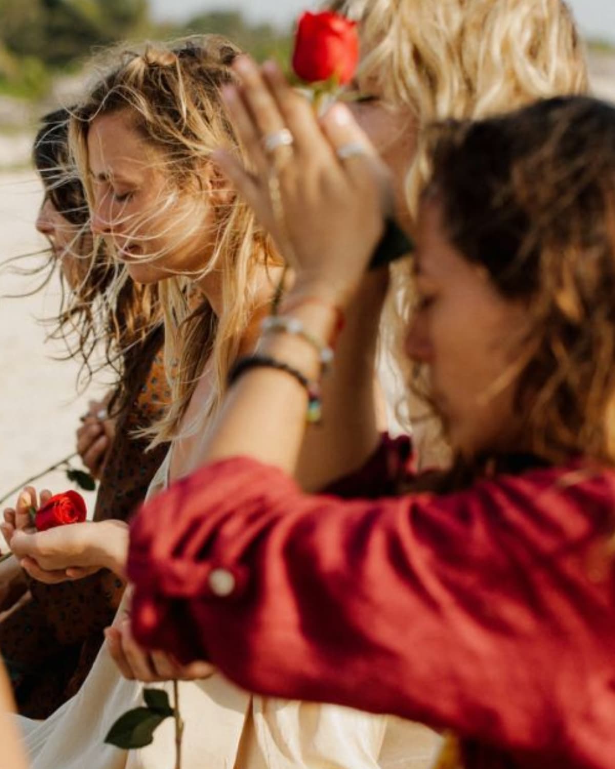 Women gathering in sisterhood